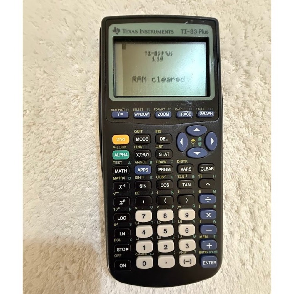 Texas Instruments TI-83 Plus Graphing Calculator TESTED Education School